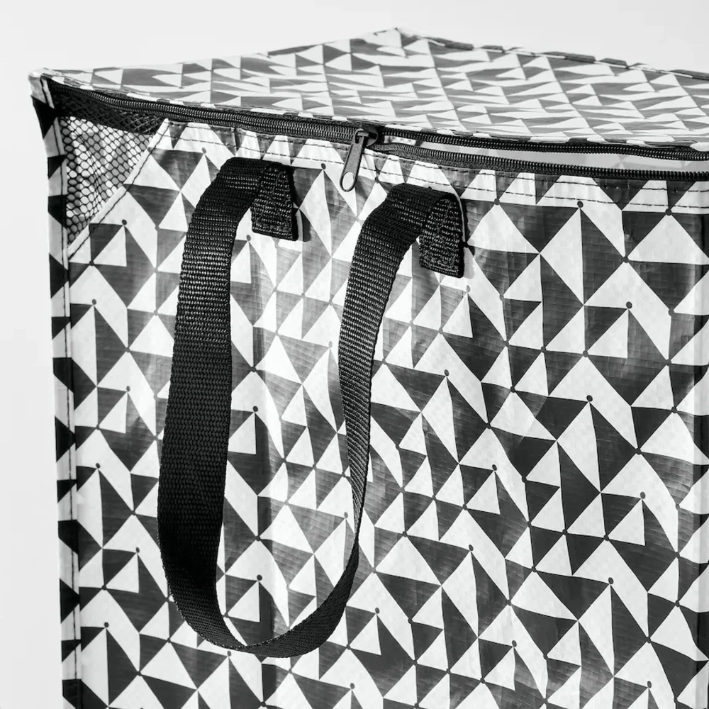 4 Geometric Black and White Tote Bags
